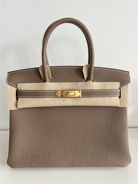 hermes birkin 30 etoupe gold hardware|Hermès Birkin 30 Etoupe Togo Gold Hardware .